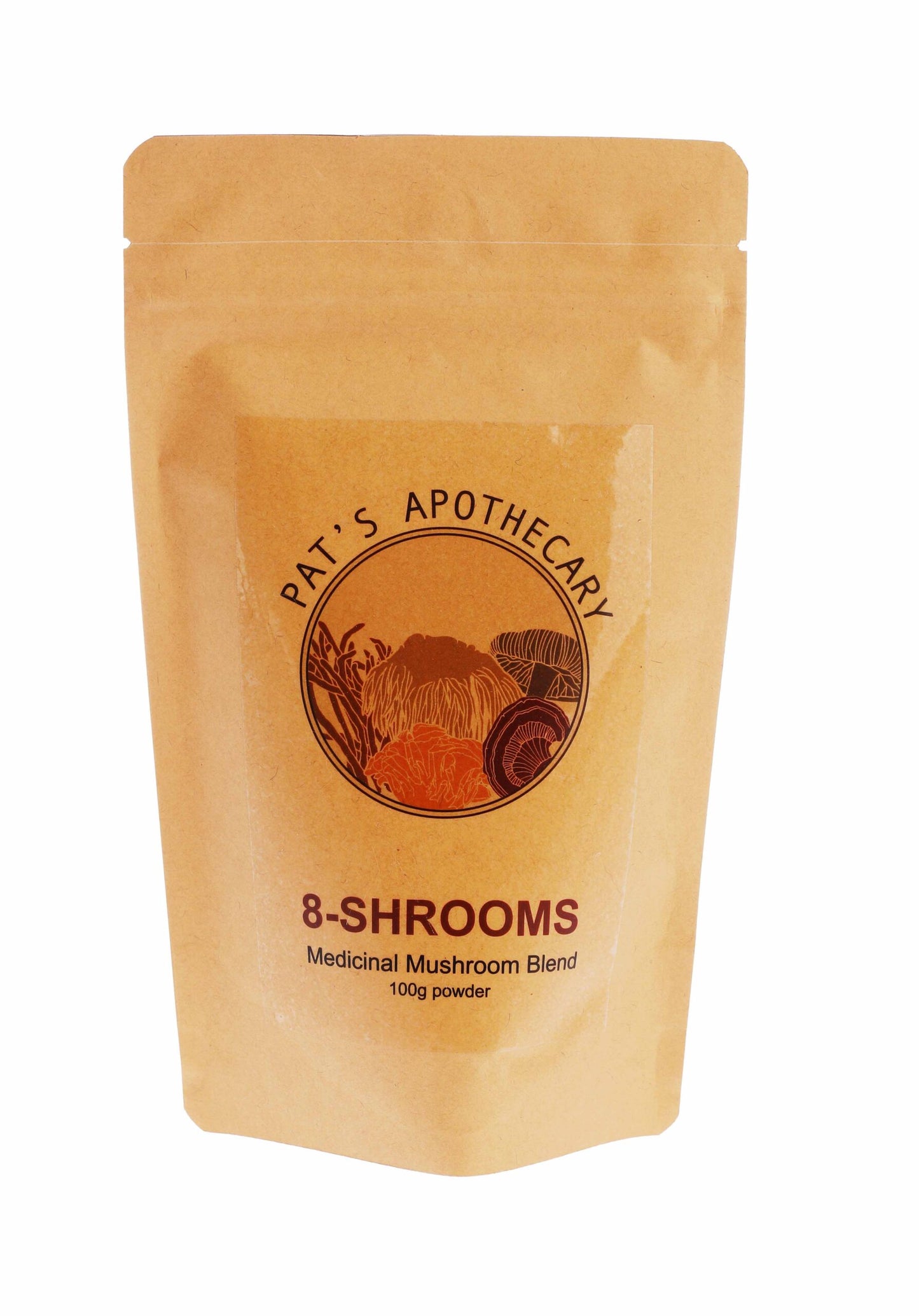 8-Shrooms Organic Mushroom Powder 100g