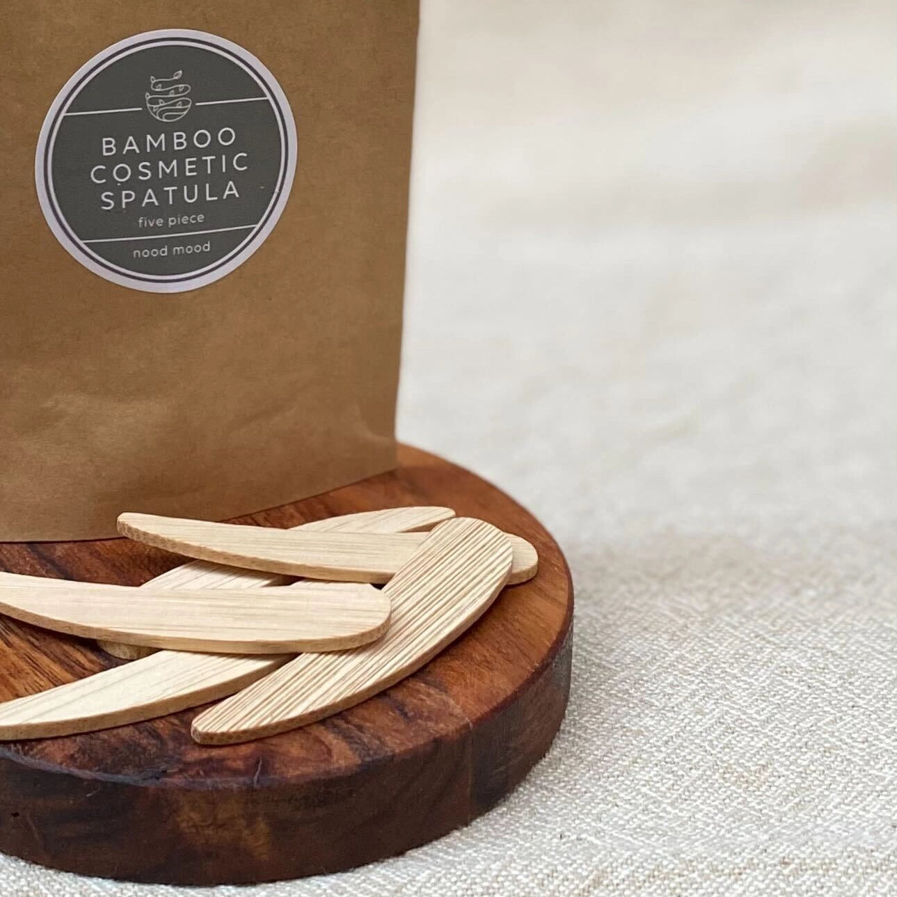 Bamboo Cosmetic Spatulas (Pack of 5)