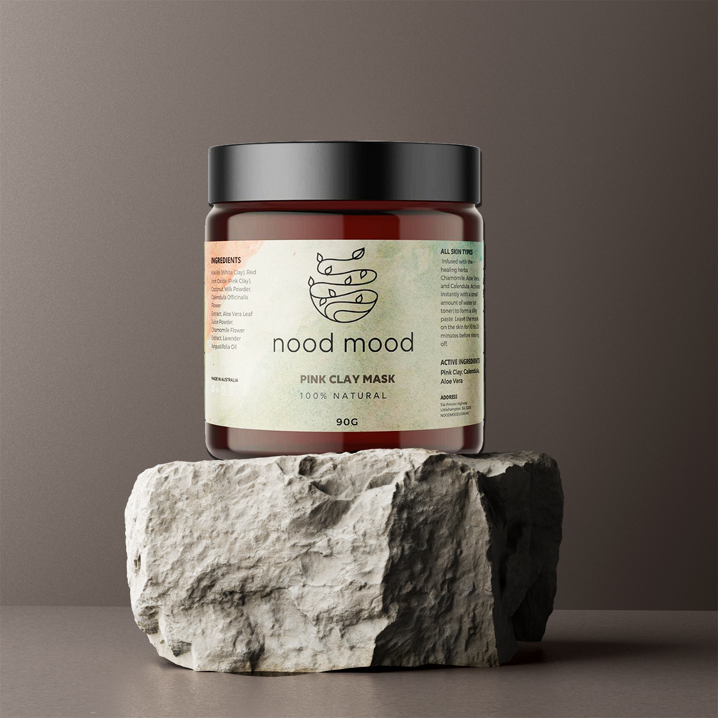 Nood Mood Collection - Pink Clay Mask