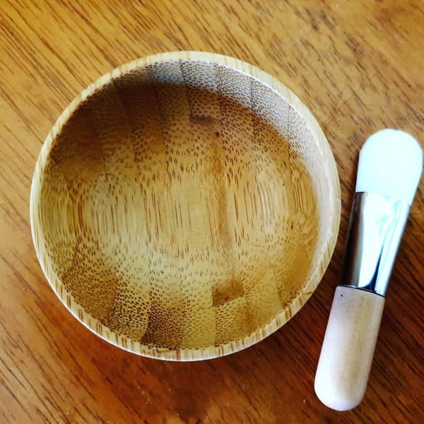 Mini Bamboo Bowl & Brush set - noodmood