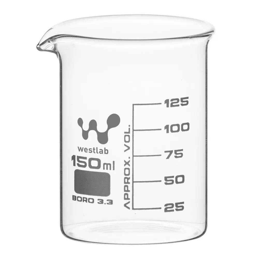 150ml Beaker Low Form, Graduated, Borosilicate