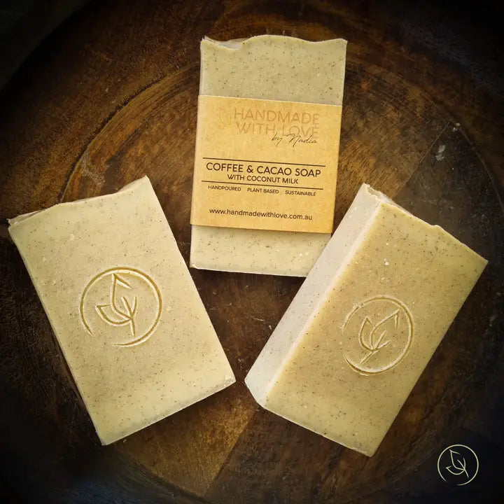 Coffee and Cacao Soap with Coconut Milk 
