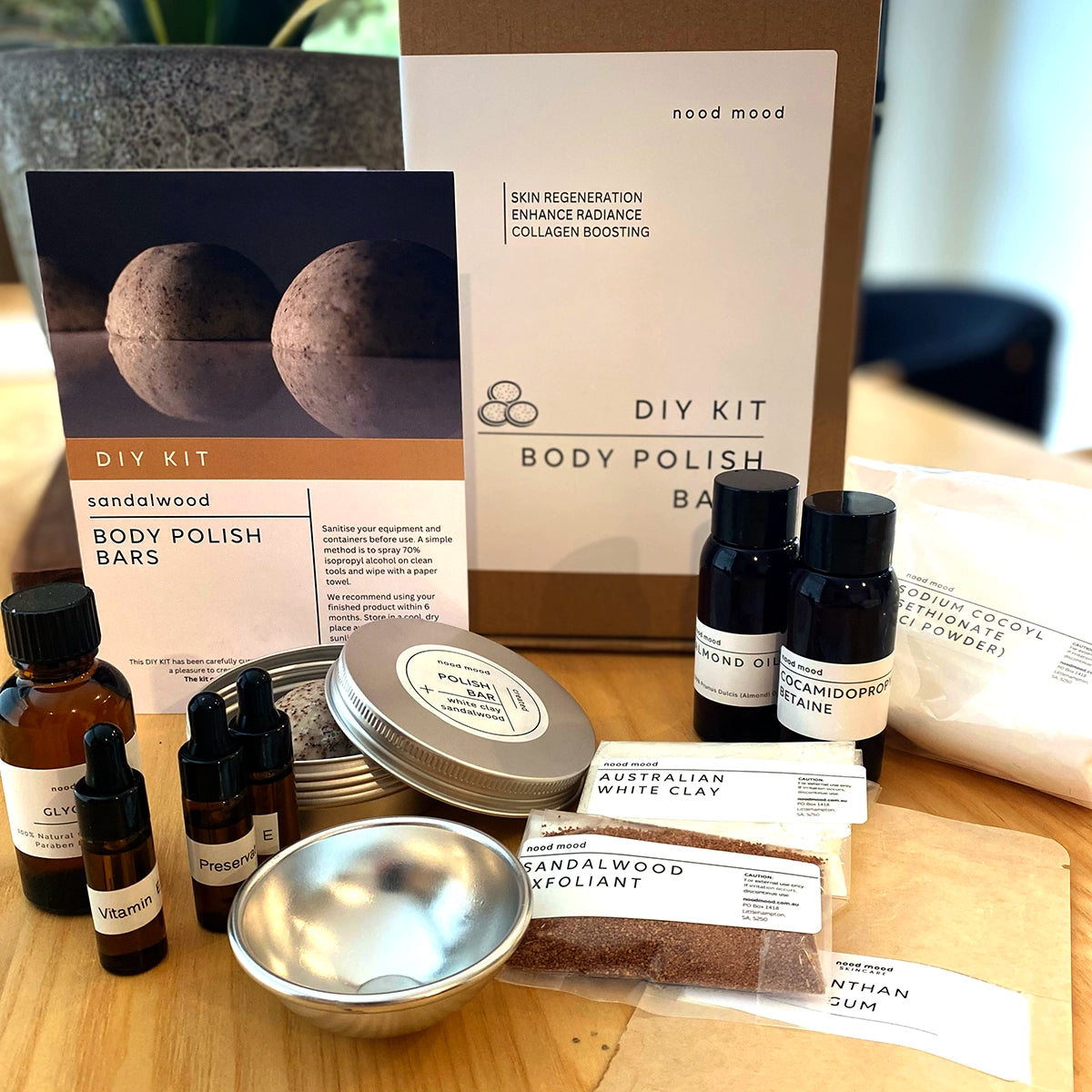 DIY Skincare Kit - Body Polish Bars - kit contents