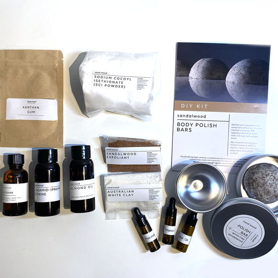 DIY Skincare Kit - Body Polish Bars - kit contents