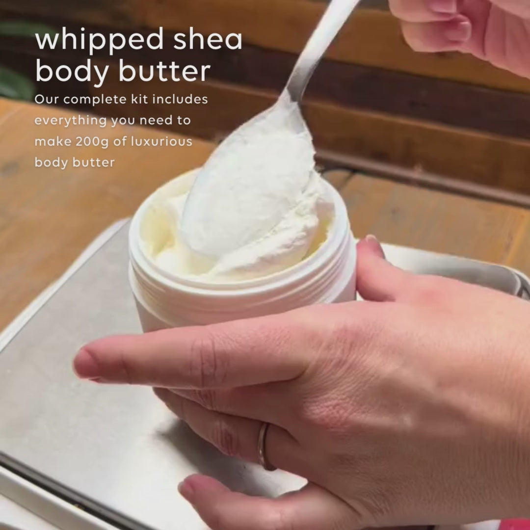 Load and play video in Gallery viewer, DIY Skincare Kit - Whipped Shea Body Butter
