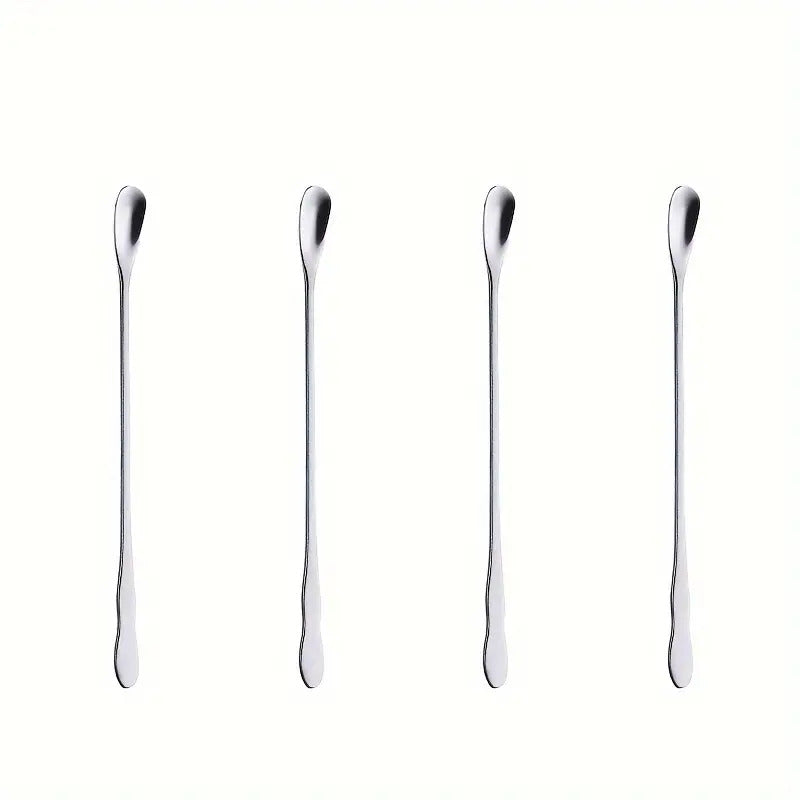 4pcs Stainless Steel Long Handle Spoons